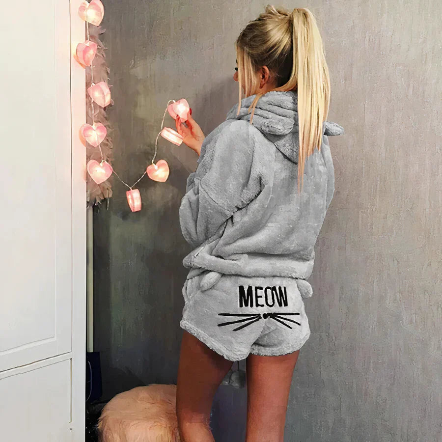 Marie - pyjamas top og shorts sæt til kvinder
