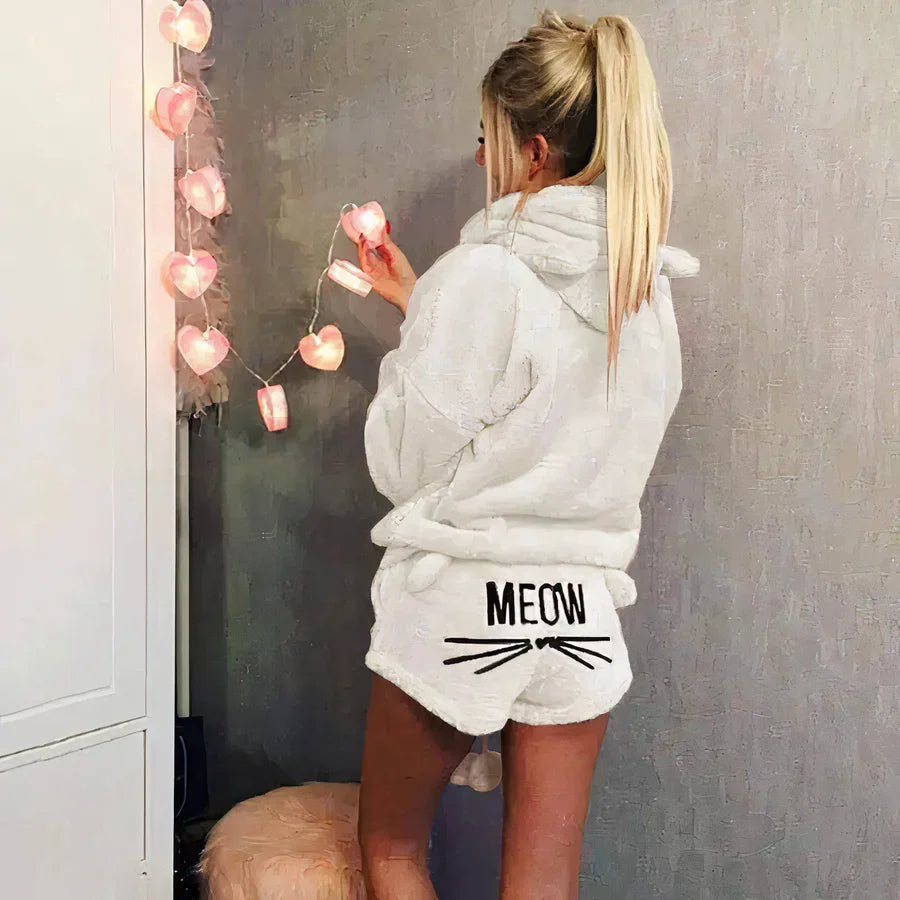 Marie - pyjamas top og shorts sæt til kvinder