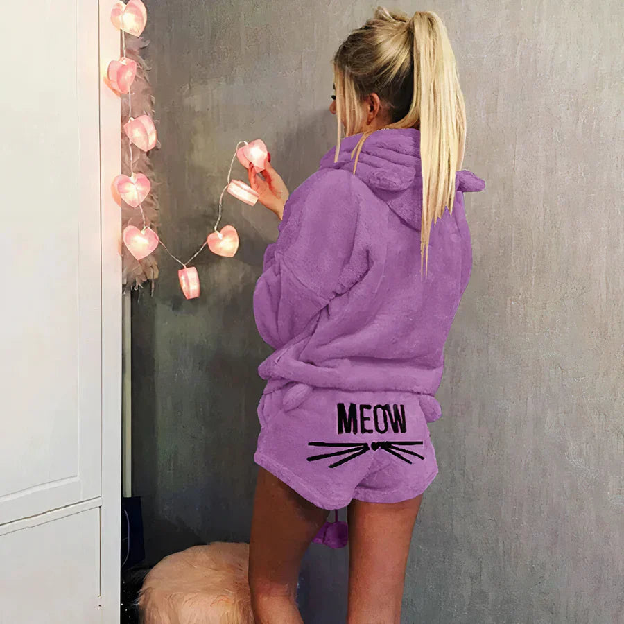 Marie - pyjamas top og shorts sæt til kvinder