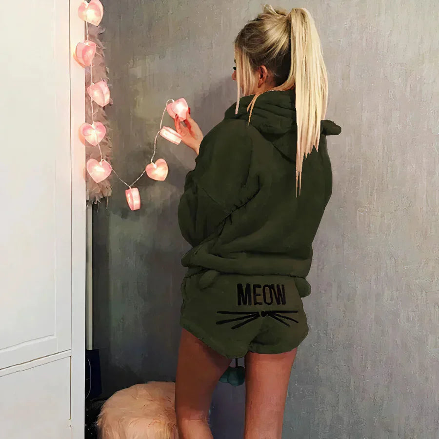 Marie - pyjamas top og shorts sæt til kvinder