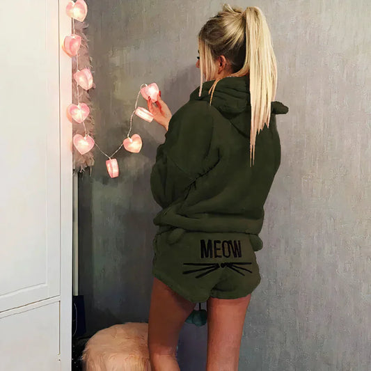 Marie - pyjamas top og shorts sæt til kvinder