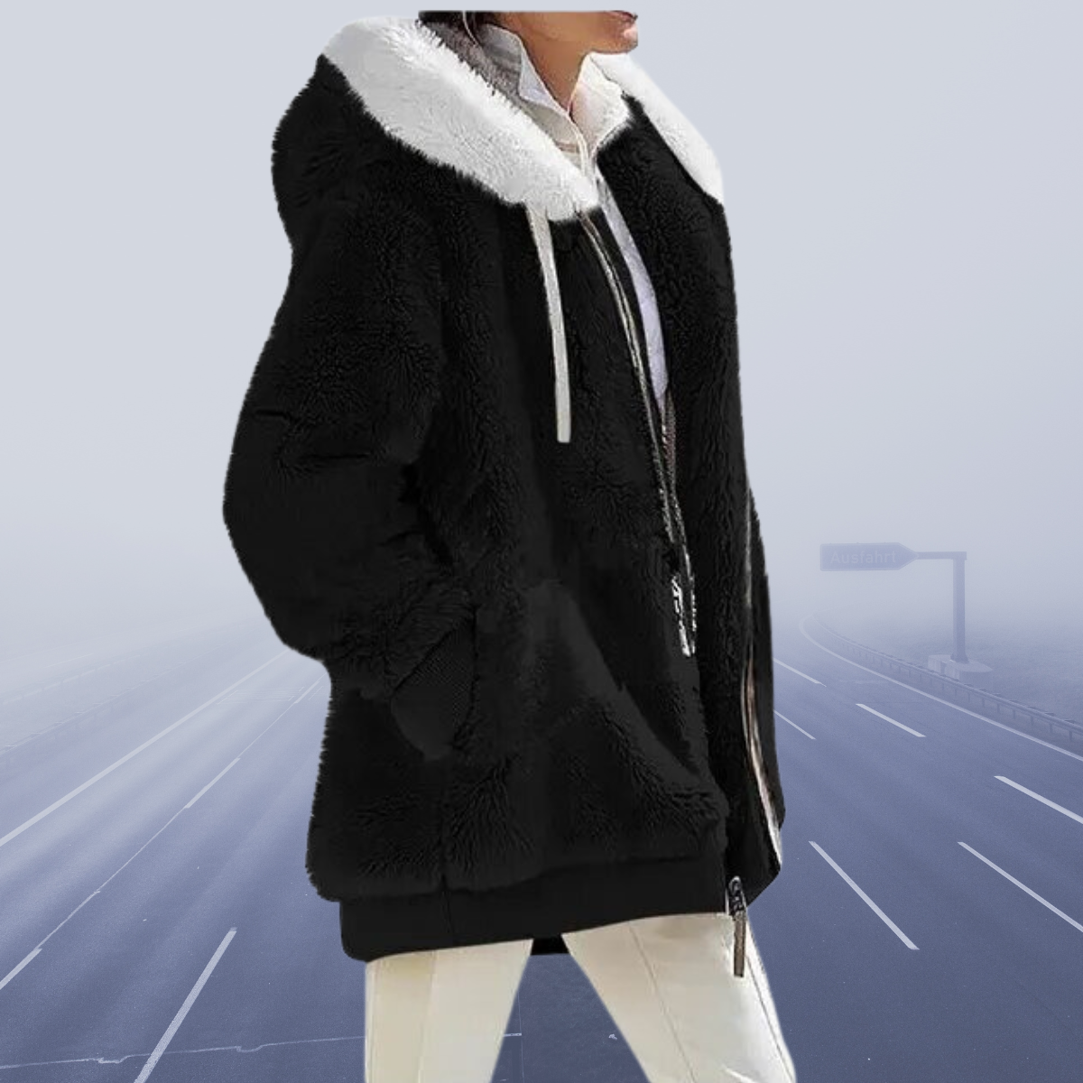 Oversized teddyjakke til kvinder | hyggeligt og varmt | vinterfrakke