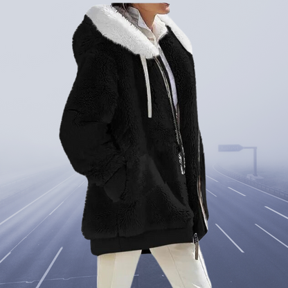 Oversized teddyjakke til kvinder | hyggeligt og varmt | vinterfrakke