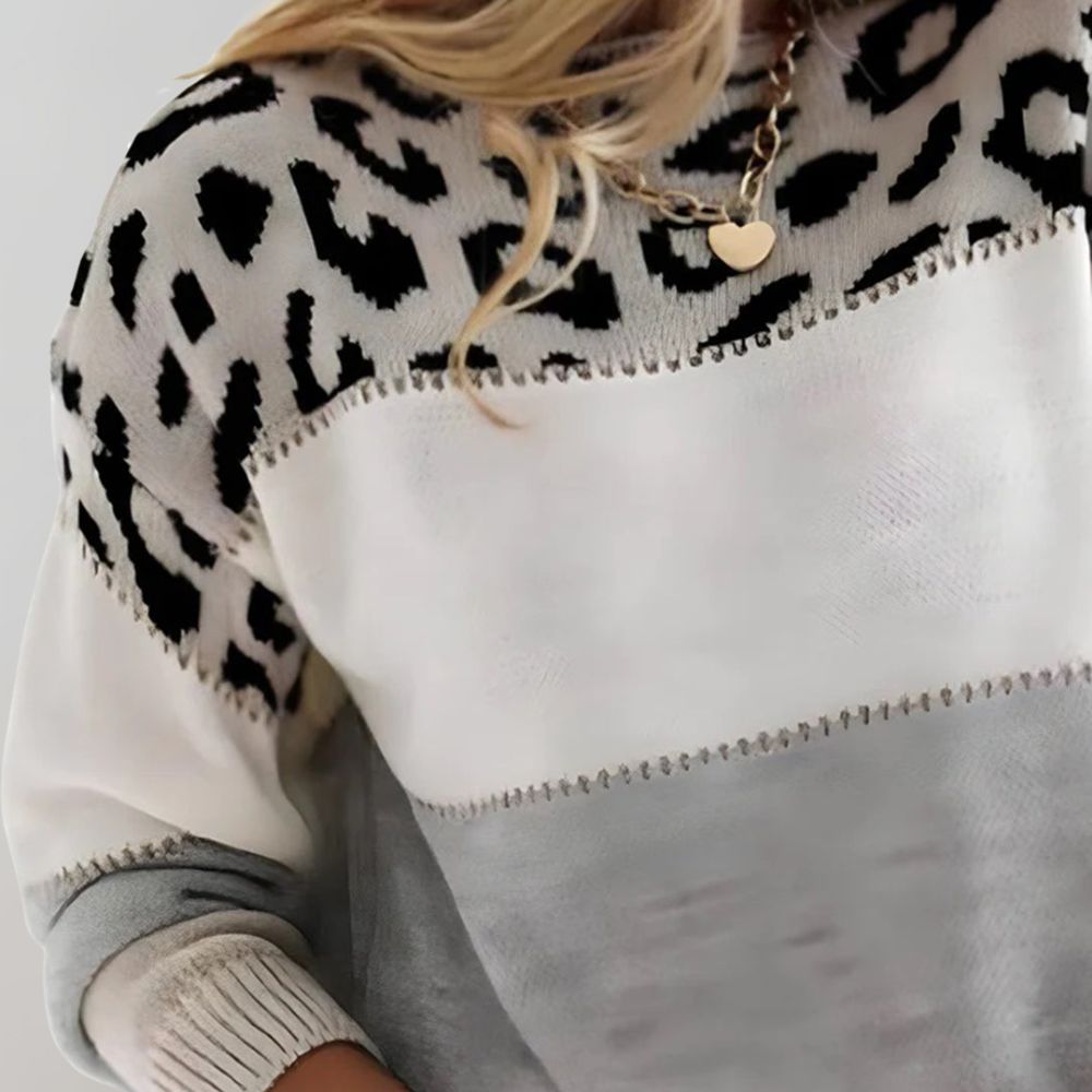 Varm strikket sweater til kvinder - klassisk og behagelig