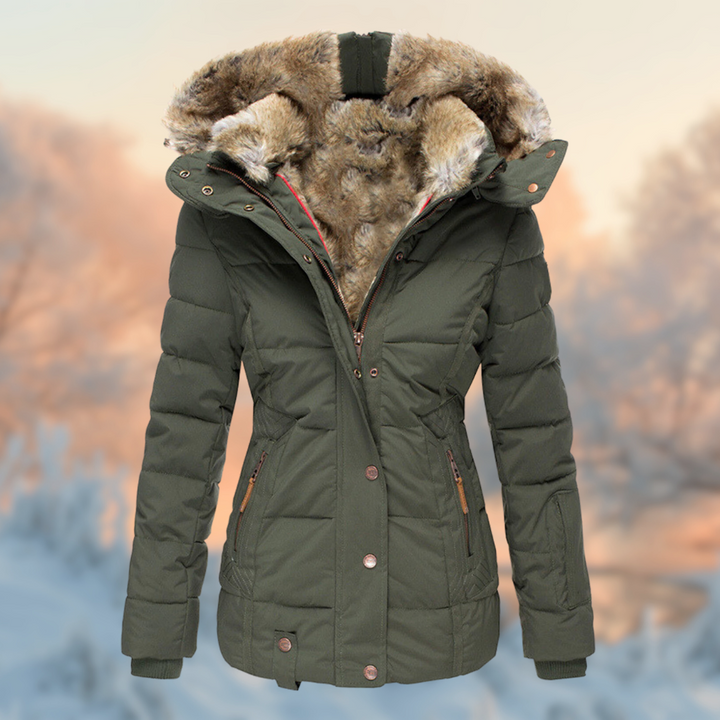 Cozycore – polstret jakke med varmt plysfor til kolde dage
