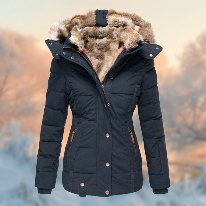 Cozycore – polstret jakke med varmt plysfor til kolde dage