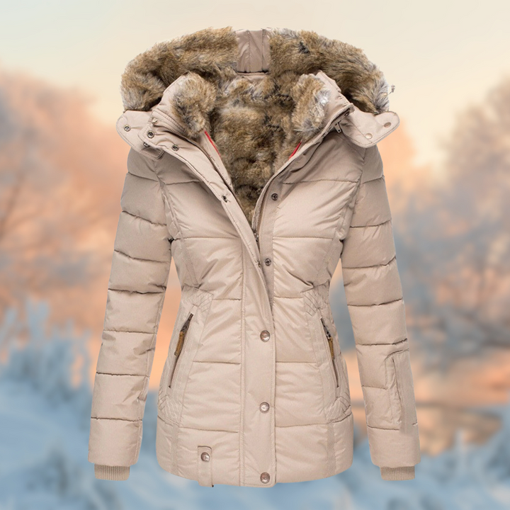 Cozycore – polstret jakke med varmt plysfor til kolde dage