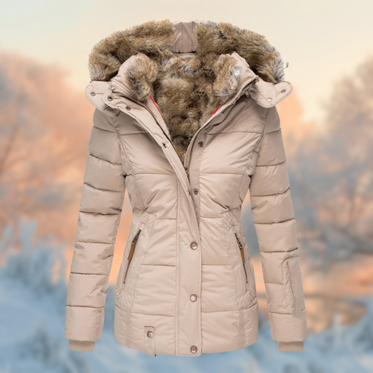 Cozycore – polstret jakke med varmt plysfor til kolde dage