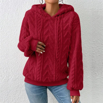 Sol l teddy fleece casual hættetrøje