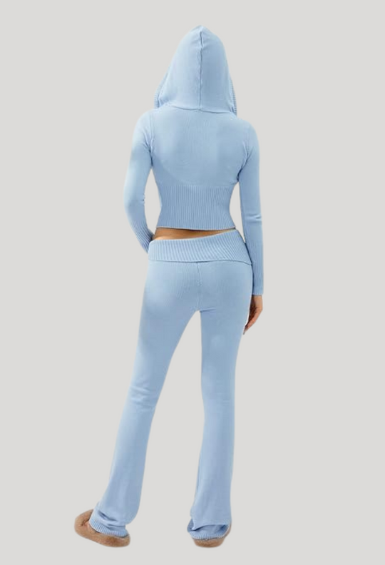 Strikket todelt sæt | loungewear til kvinder