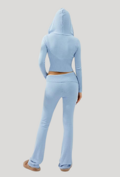 Strikket todelt sæt | loungewear til kvinder