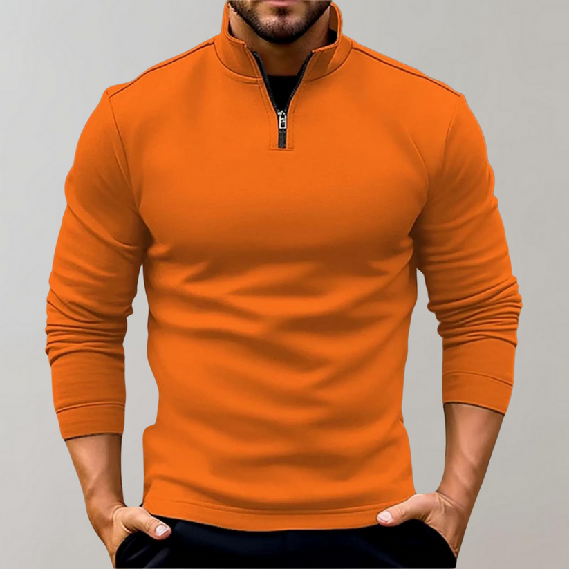 Herre sweater med lynlås - Dag