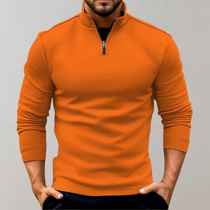 Herre sweater med lynlås - Dag
