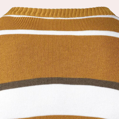 Meliko - afslappet stribet sweater til mænd