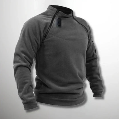 Vindtæt, varm fleece sweater til mænd