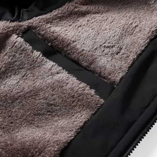 Ultratynd, fleeceforet vinterjakke til mænd