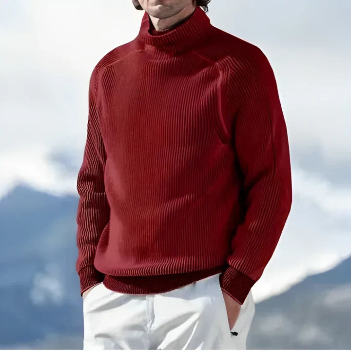 Pierre - sweatshirt med rullekrave