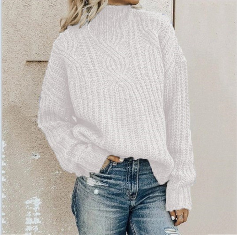 Amanda | oversize rullekrave sweater
