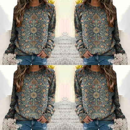 Eva Janssen – elegant sweater med blomstermønster