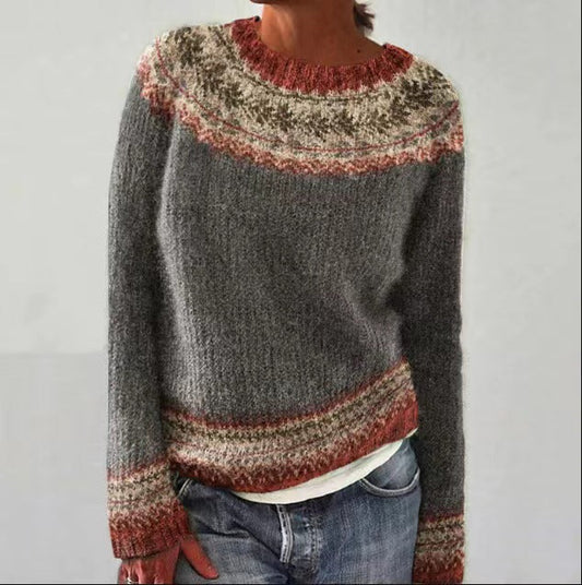 Olivia - Jumper med geometrisk mønster