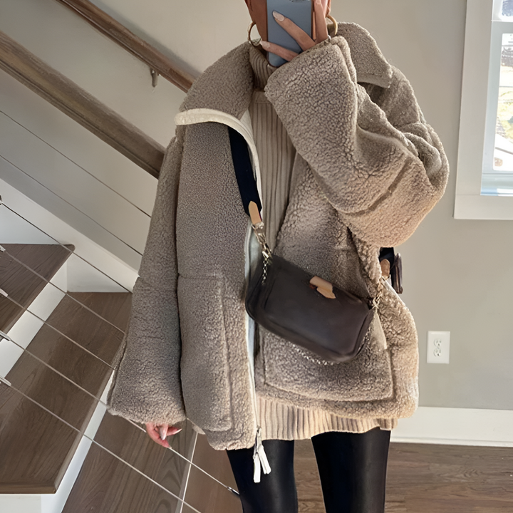 Nora ultra blød teddy fleece damejakke