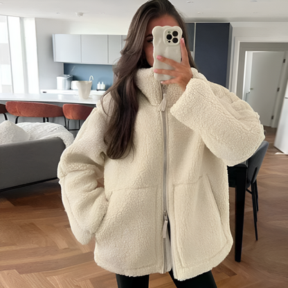 Nora ultra blød teddy fleece damejakke