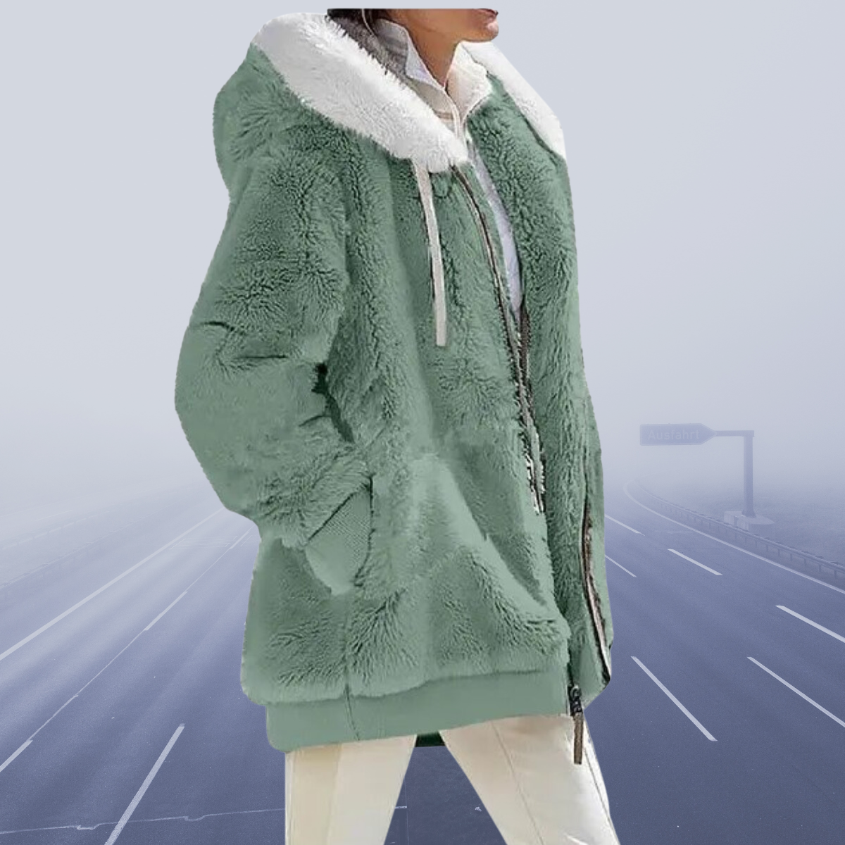 Oversized teddyjakke til kvinder | hyggeligt og varmt | vinterfrakke