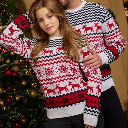 Kersttrui for koppels - rund hals - lang mouw - kerst for koppels