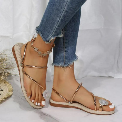 Aislee | sandaler med et mønster af snefnug