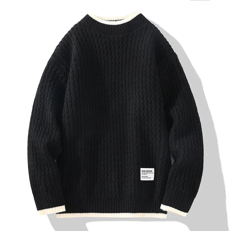 Vincent tekstureret striksweater – herre