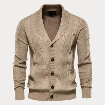 Varm herrecardigan med knapper – herrer