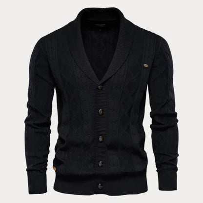 Varm herrecardigan med knapper – herrer