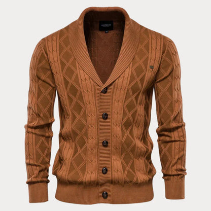 Varm herrecardigan med knapper – herrer