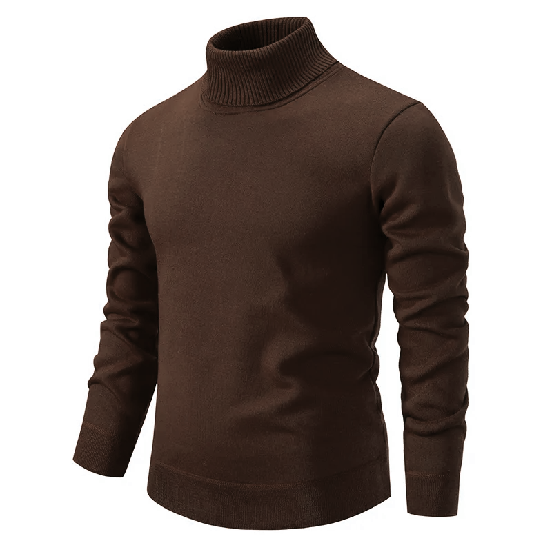 Rullekrave sweater i bomuld