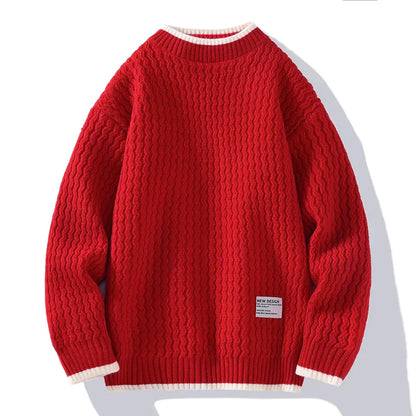 Vincent tekstureret striksweater – herre