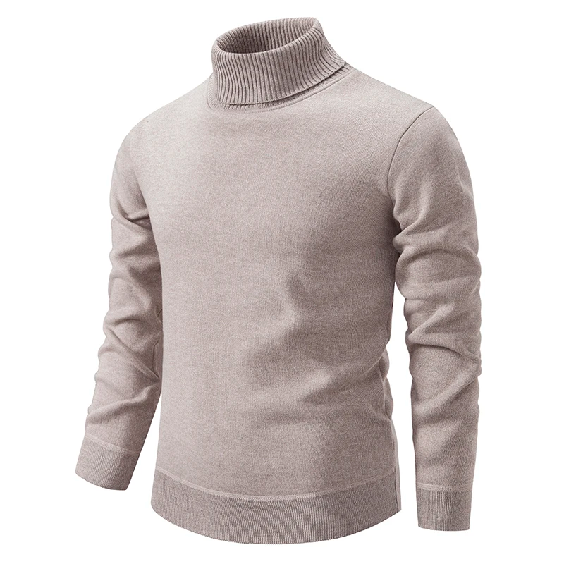 Rullekrave sweater i bomuld
