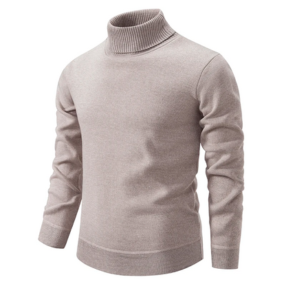 Rullekrave sweater i bomuld
