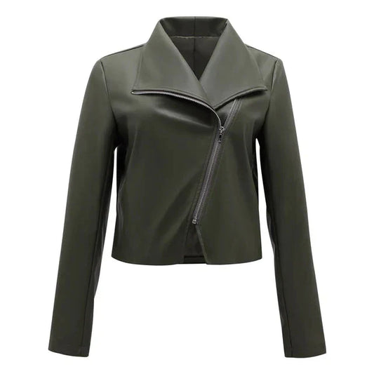 Teodora - elegant olivengrøn damefrakke