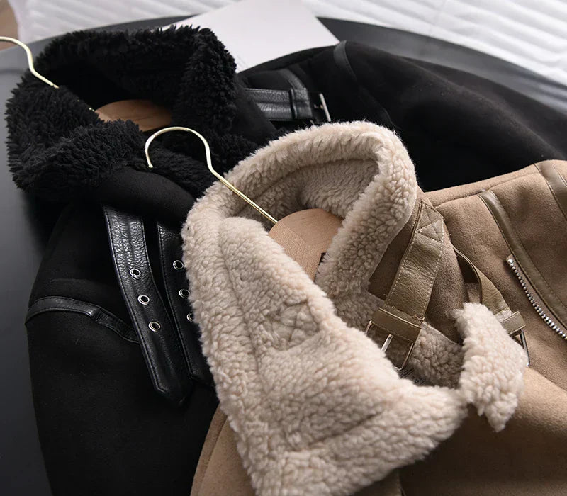 Heili | sherpa fleece bomberjakke