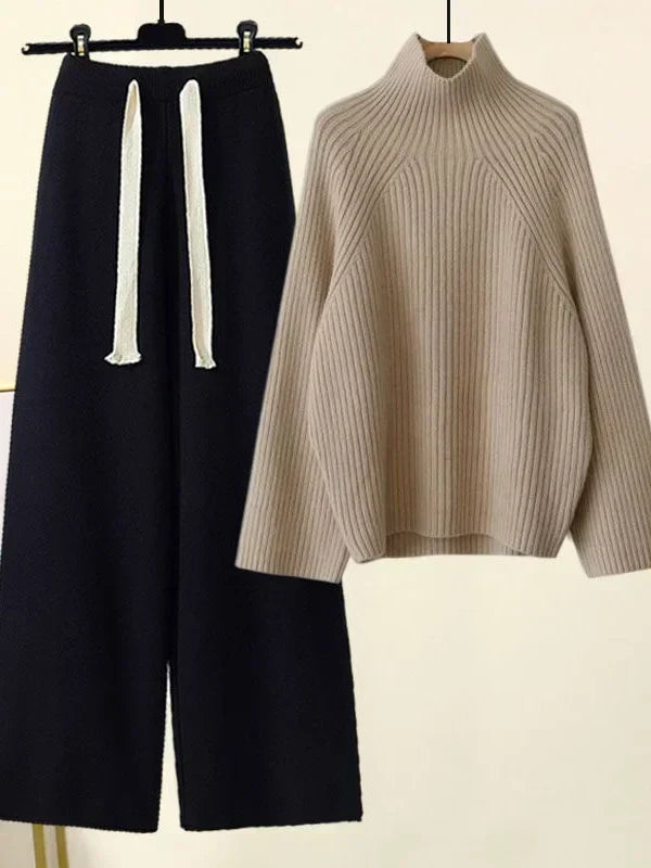 Vinterstrikkesæt - varme og stil i et elegant outfit