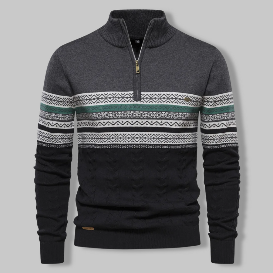 Alpina sweater med lynlås