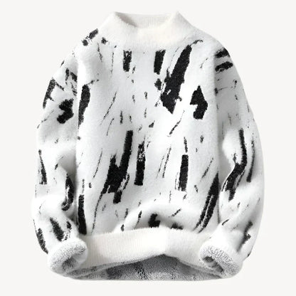 Aldrik - hyggelig designerstrikket trøje til mænd