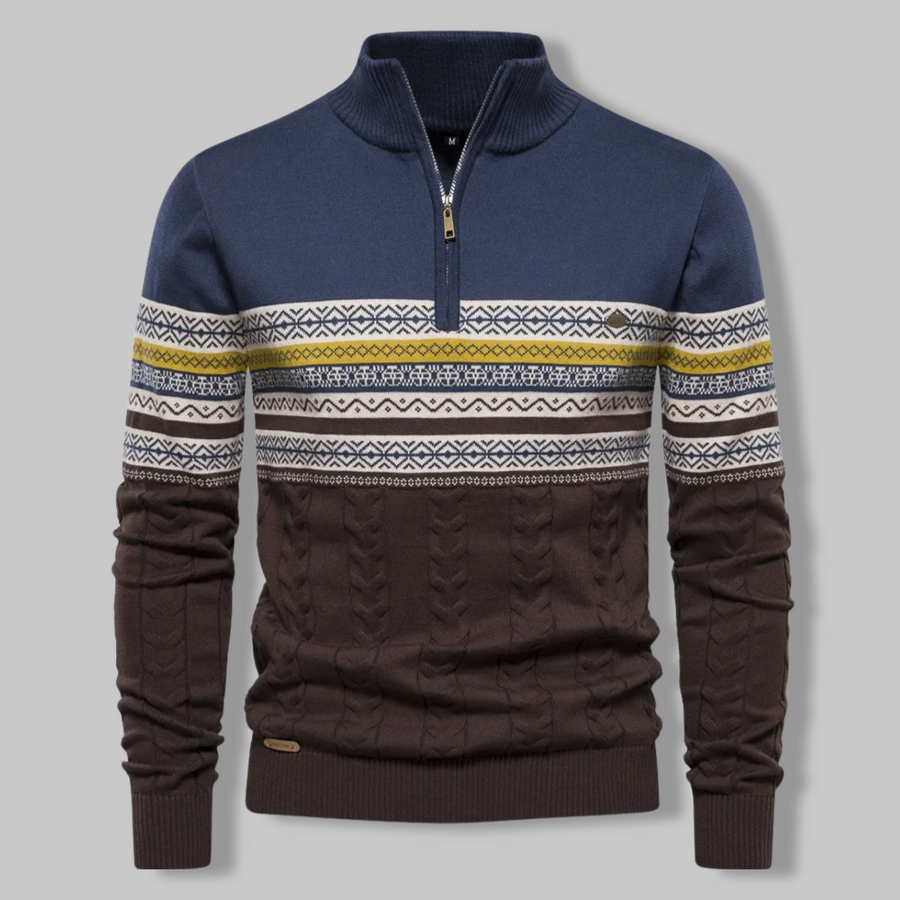 Alpina sweater med lynlås
