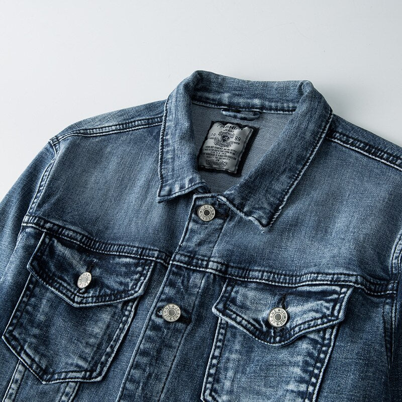Stilfuld denimjakke - mherk
