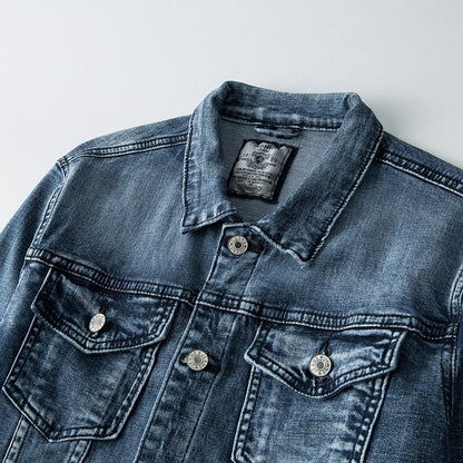 Stilfuld denimjakke - mherk