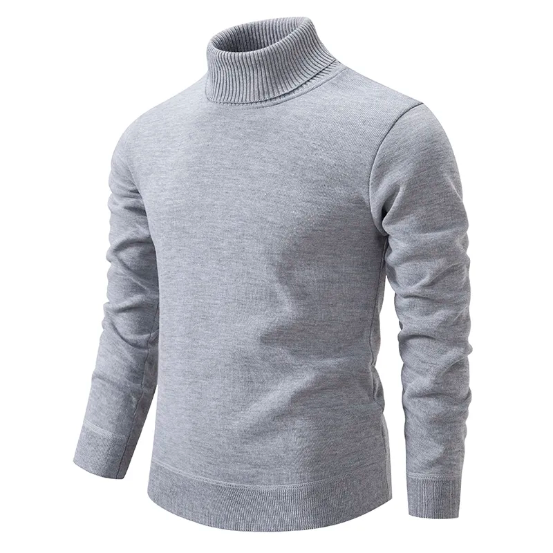 Rullekrave sweater i bomuld