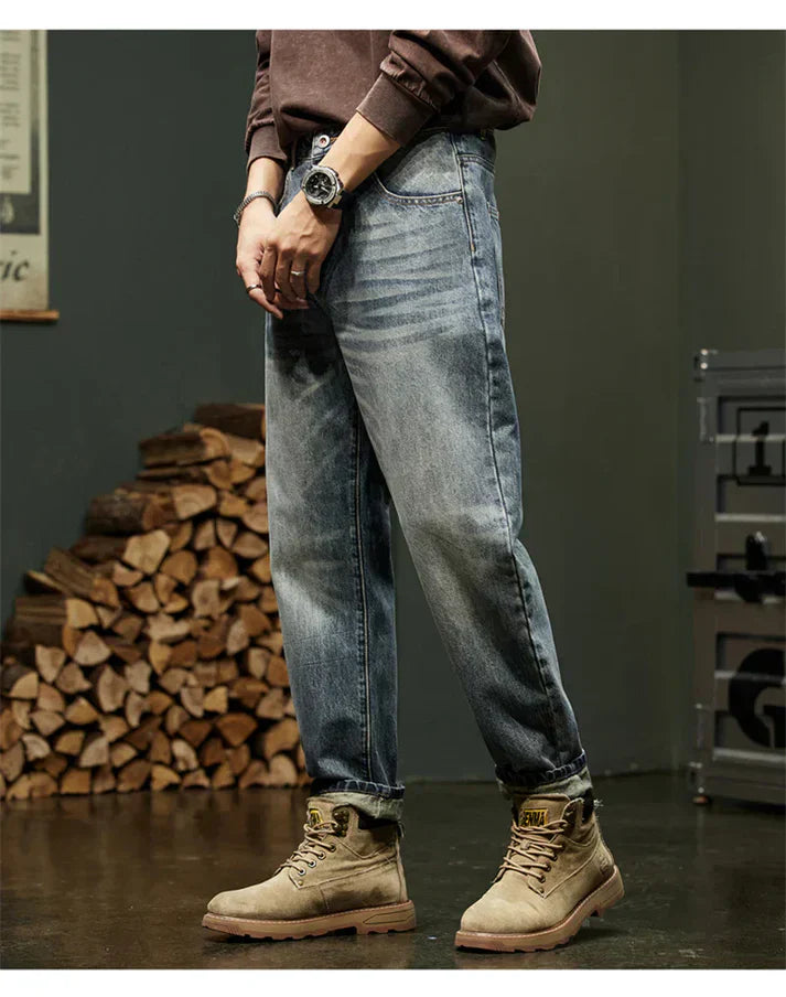 Løstsiddende, brede jeans - Alexander