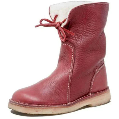 Helena - bottes en cuir doublées de laine pour femmes