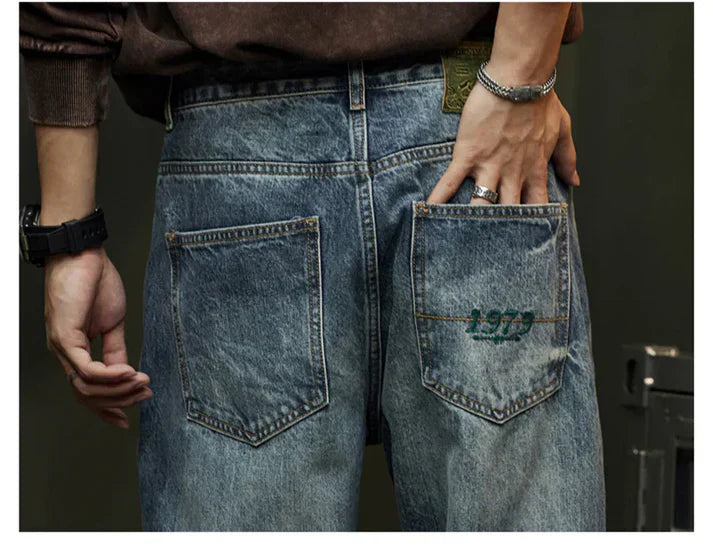 Løstsiddende, brede jeans - Alexander