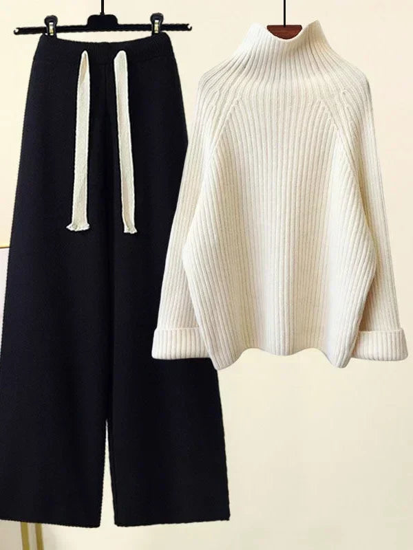 Vinterstrikkesæt - varme og stil i et elegant outfit